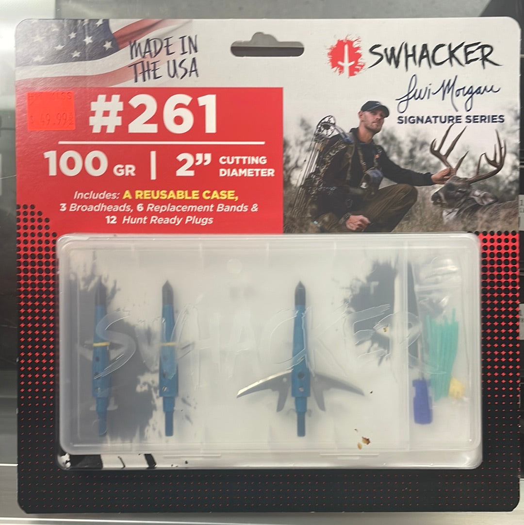Swhacker #261 LEVI MORGAN SIGNATURE SERIES 100 GRAIN 2-INCH CUT