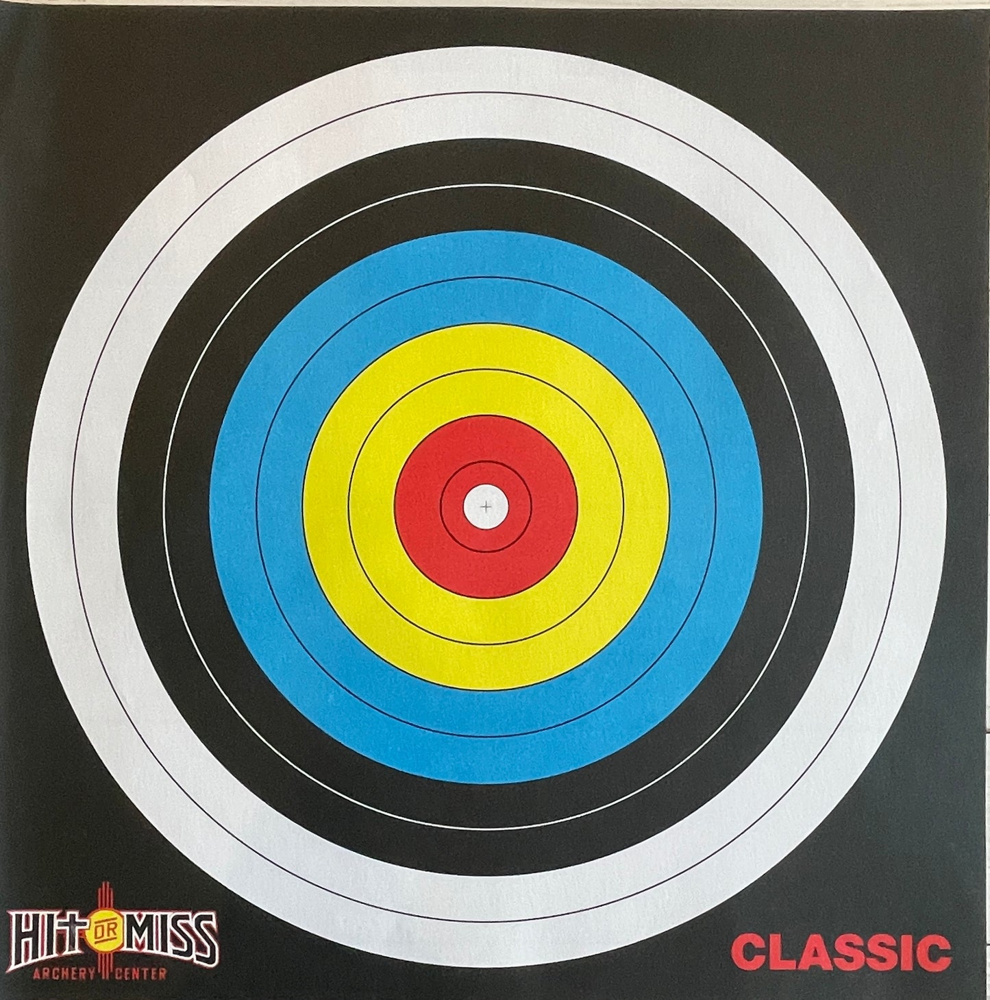 Hit or Miss Classic Single Spot Target Face