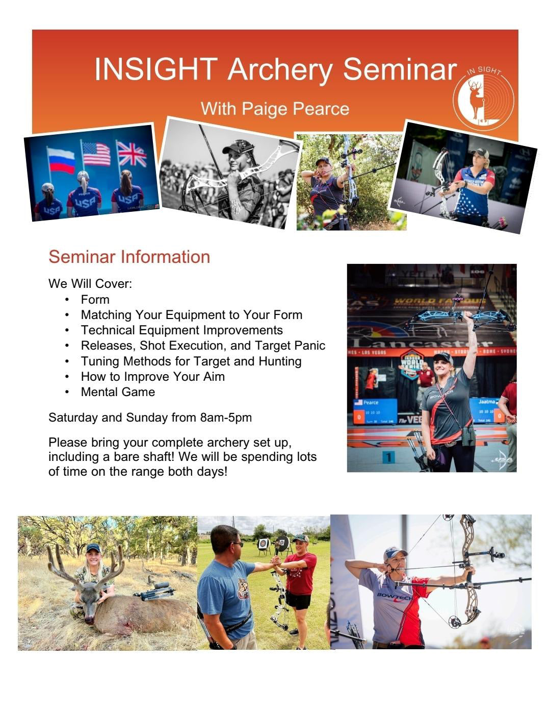 INSIGHT Archery Seminar with Paige Pearce