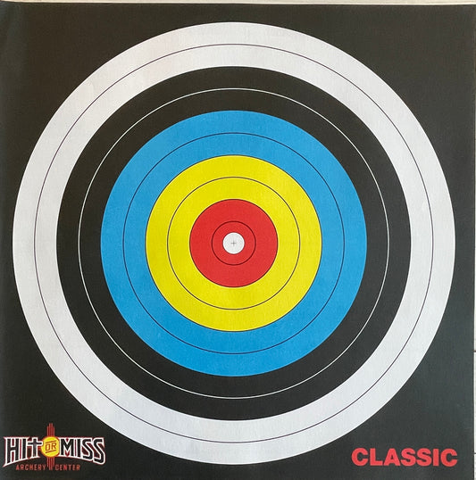 Hit or Miss Classic Single Spot Target Face