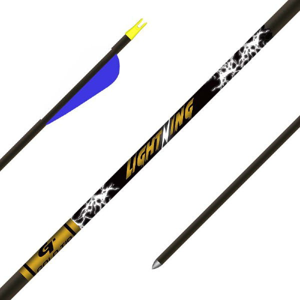 Gold Tip Lightning Youth Fletched Arrows