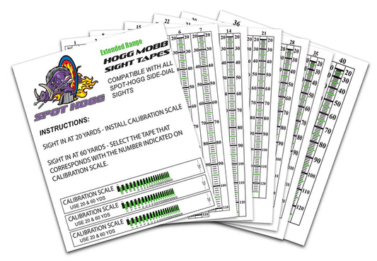 Spot Hogg Sight Tapes Extended Range Green