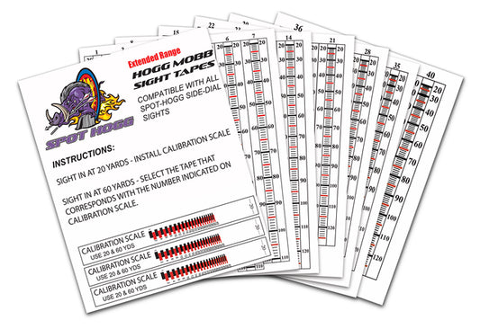 Spot Hogg Sight Tapes Extended Range Red